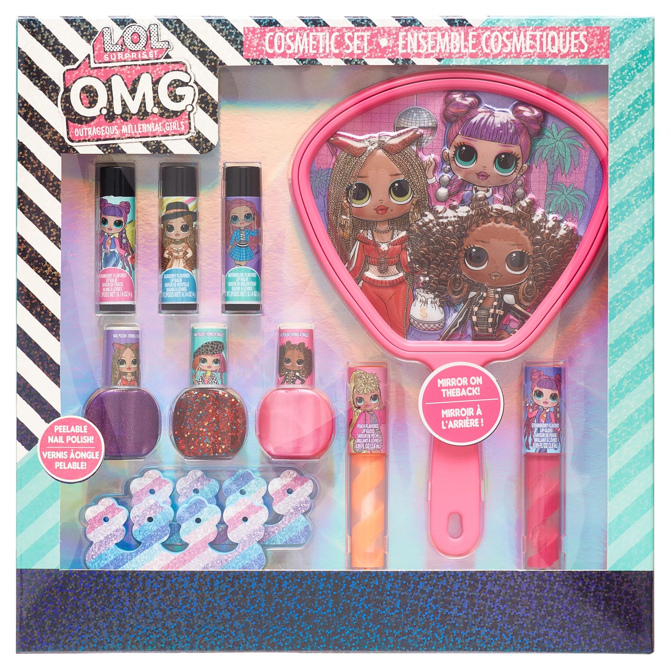 L.O.L Surprise! Townley Girl Mega Makeup Set 20 Pieces, Including Lip Gloss, Nail Polish, Nail Ge... | Walmart (US)