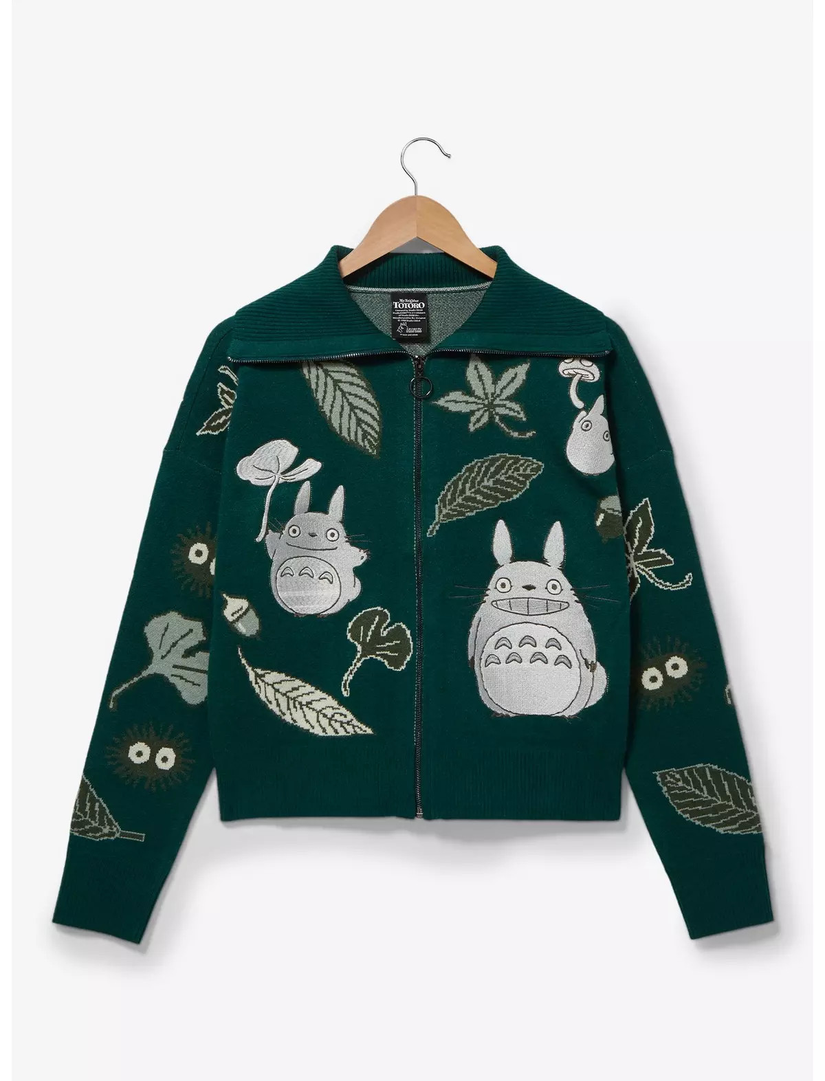 Studio Ghibli My Neighbor Totoro Allover Print Zippered Women's Sweater - BoxLunch Exclusive | BoxLunch