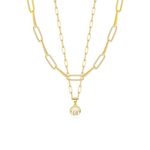 ITS4YEO Charm Necklace Gold Shell Necklace Summer Seashell Beach Layered Choker Statement Necklaces Jewelry Gift for Women Wife | Amazon (US)