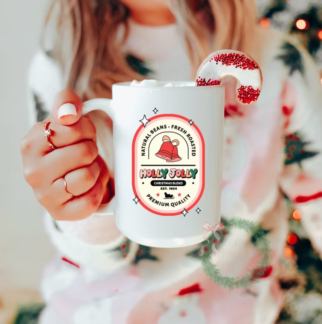 Christmas Mug Seasonal Decor Pinkmas Gift for Her Christmas - Etsy | Etsy (US)