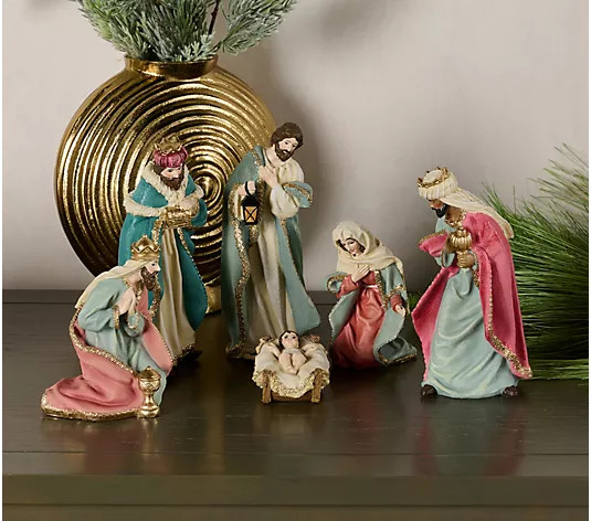 6-Piece Nativity Set by Valerie - QVC.com | QVC