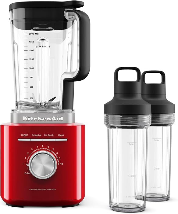 KitchenAid Pure Power Blender with 2 Personal Blending Jars, 1700 Watt Peak Power*, KSB2078, Empi... | Amazon (US)