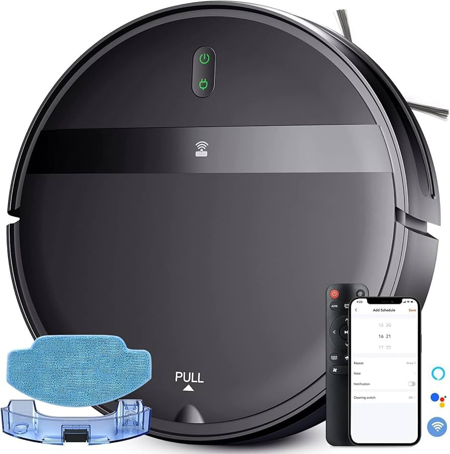 BENICO Robot Vacuum Cleaner, Alexa/WiFi/App, 2 in 1 Robot Vacuum Cleaner with mop, Watertank and ... | Amazon (UK)