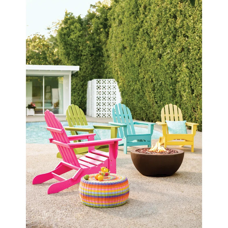 Hartington Plastic Folding Adirondack Chair | Wayfair North America