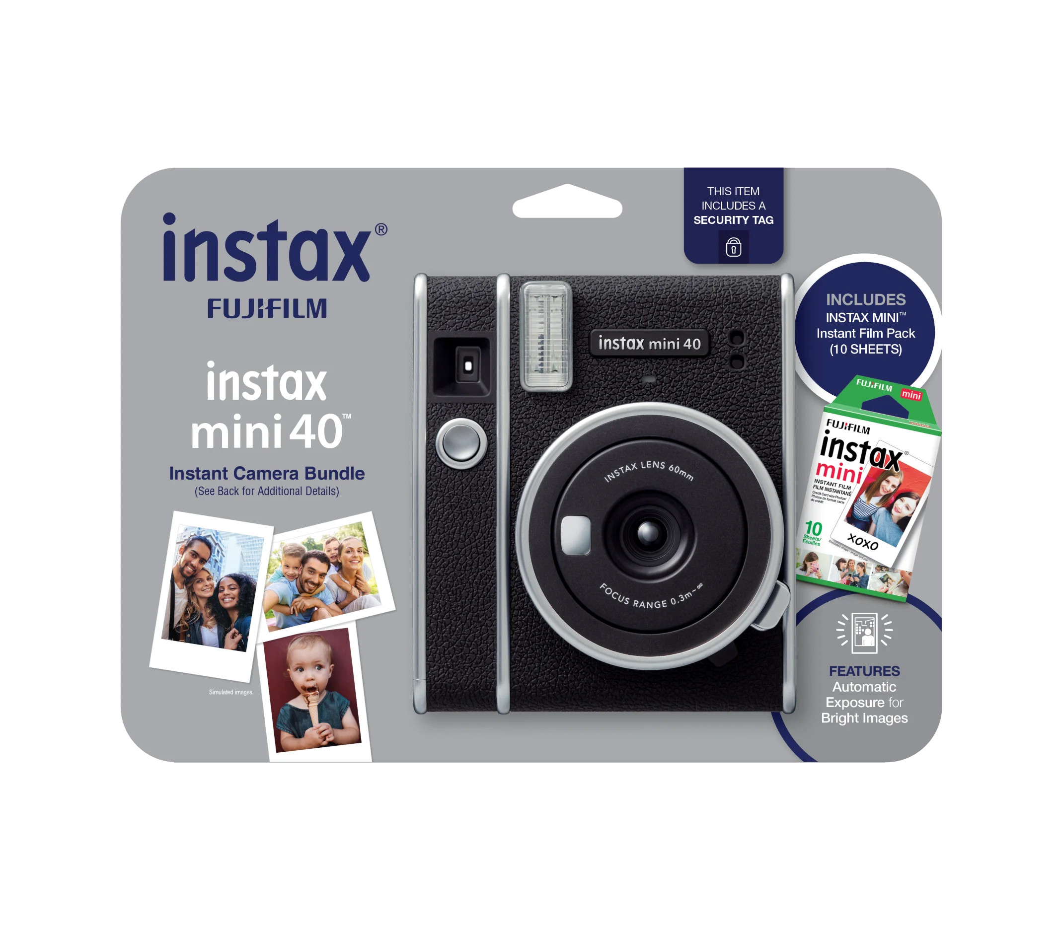 Fujifilm Instax Mini 40 Camera Blister Bundle with Bonus Film (10-pack of film) | Walmart (US)