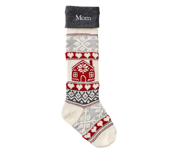 Natural Fair Isle Christmas Stocking Collection | Pottery Barn Kids
