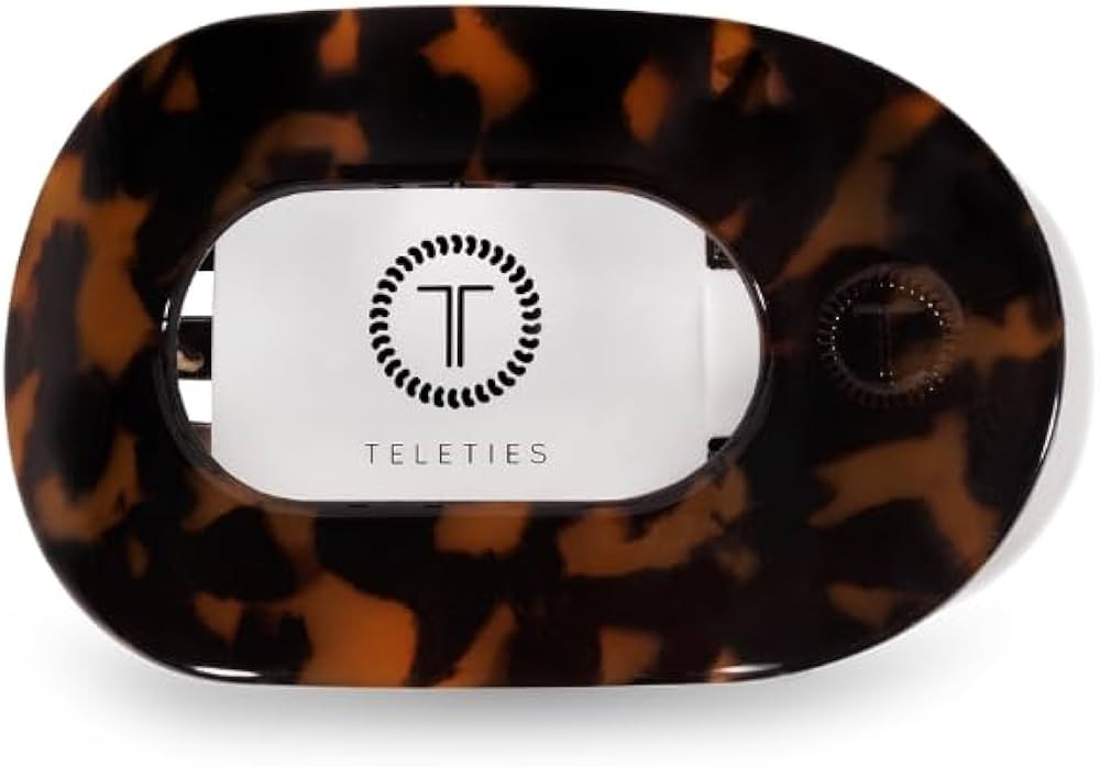 TELETIES - Small Flat Round Clip - Strong Grip, Bendable Teeth, Comfortable Curved Design - For L... | Amazon (US)