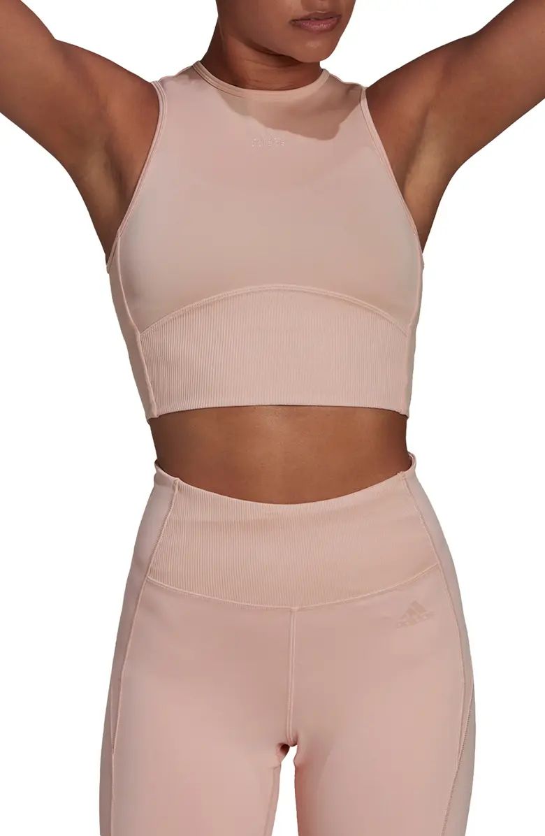 adidas Hyperglam Recycled Blend Training Crop Top | Nordstrom | Nordstrom