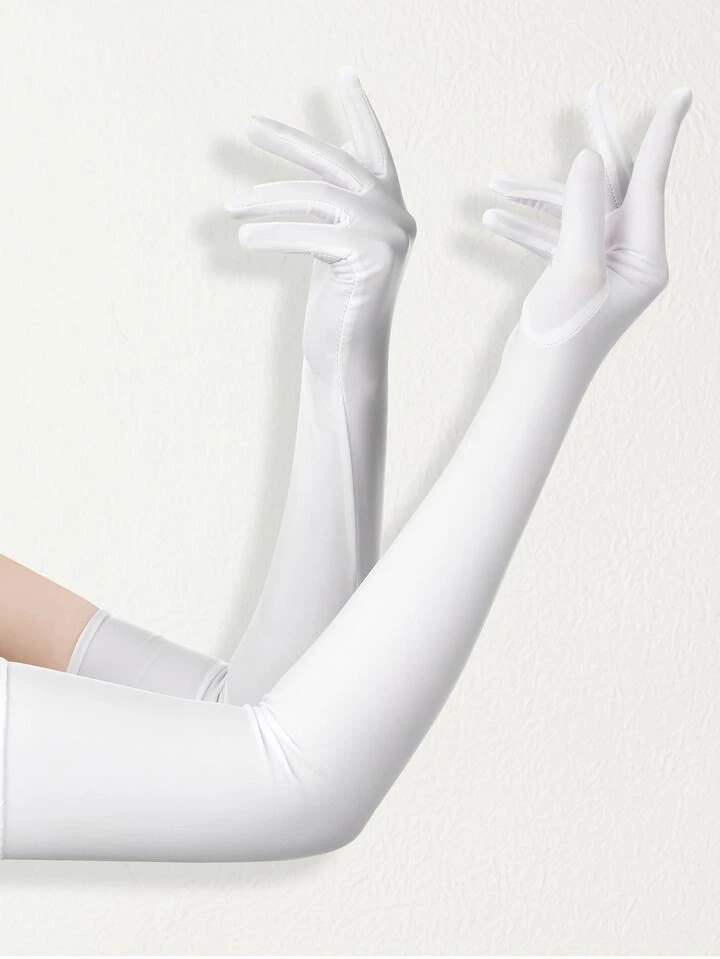 1pair Women's 1920s Vintage Long Gloves For Single Party, Halloween, Wedding, Dance Party, Costum... | SHEIN