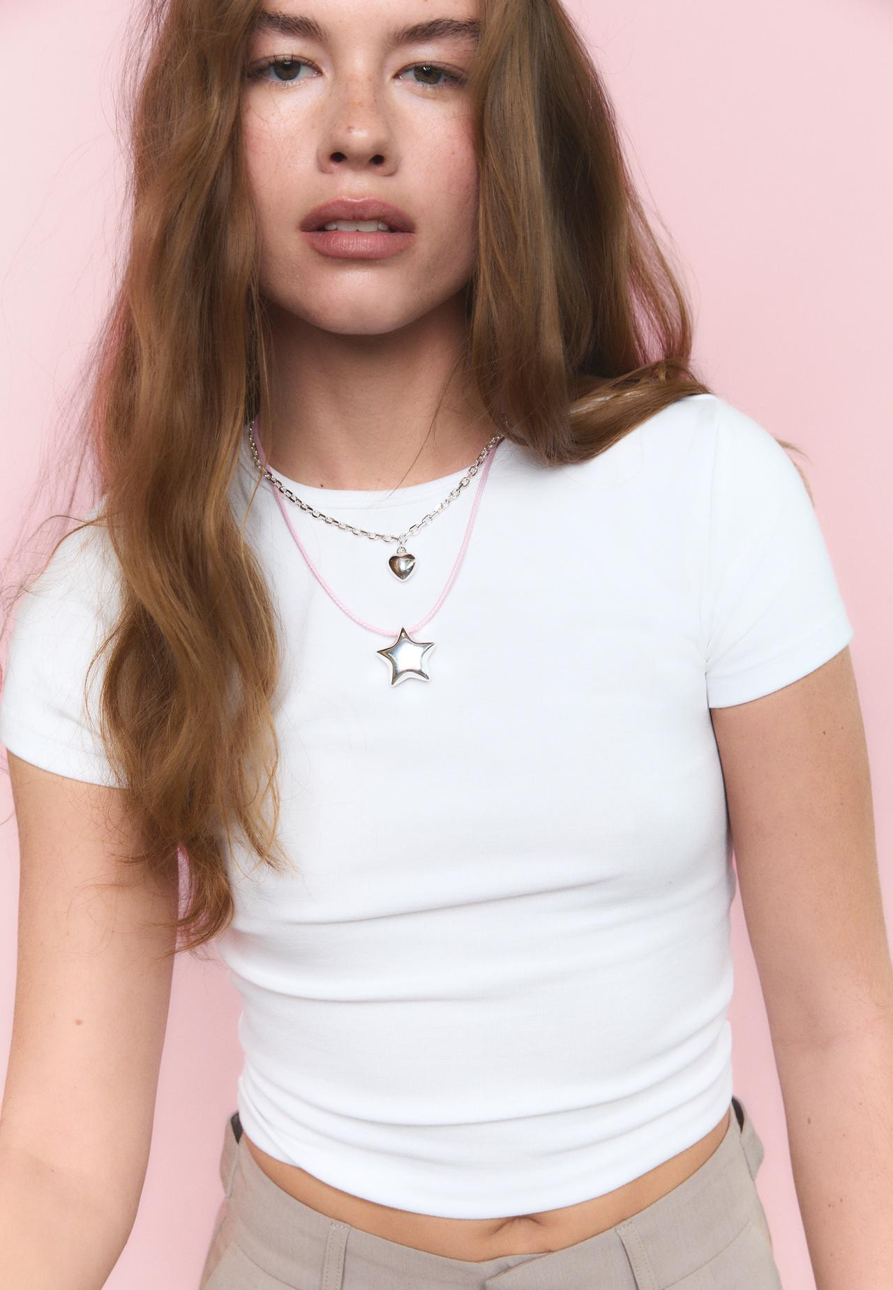 Slim fit basic t-shirt | Stradivarius (UK)