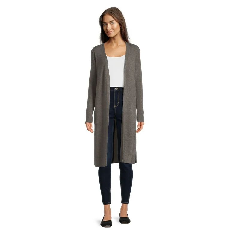 Time and Tru Women's Ribbed Duster Cardigan | Walmart (US)
