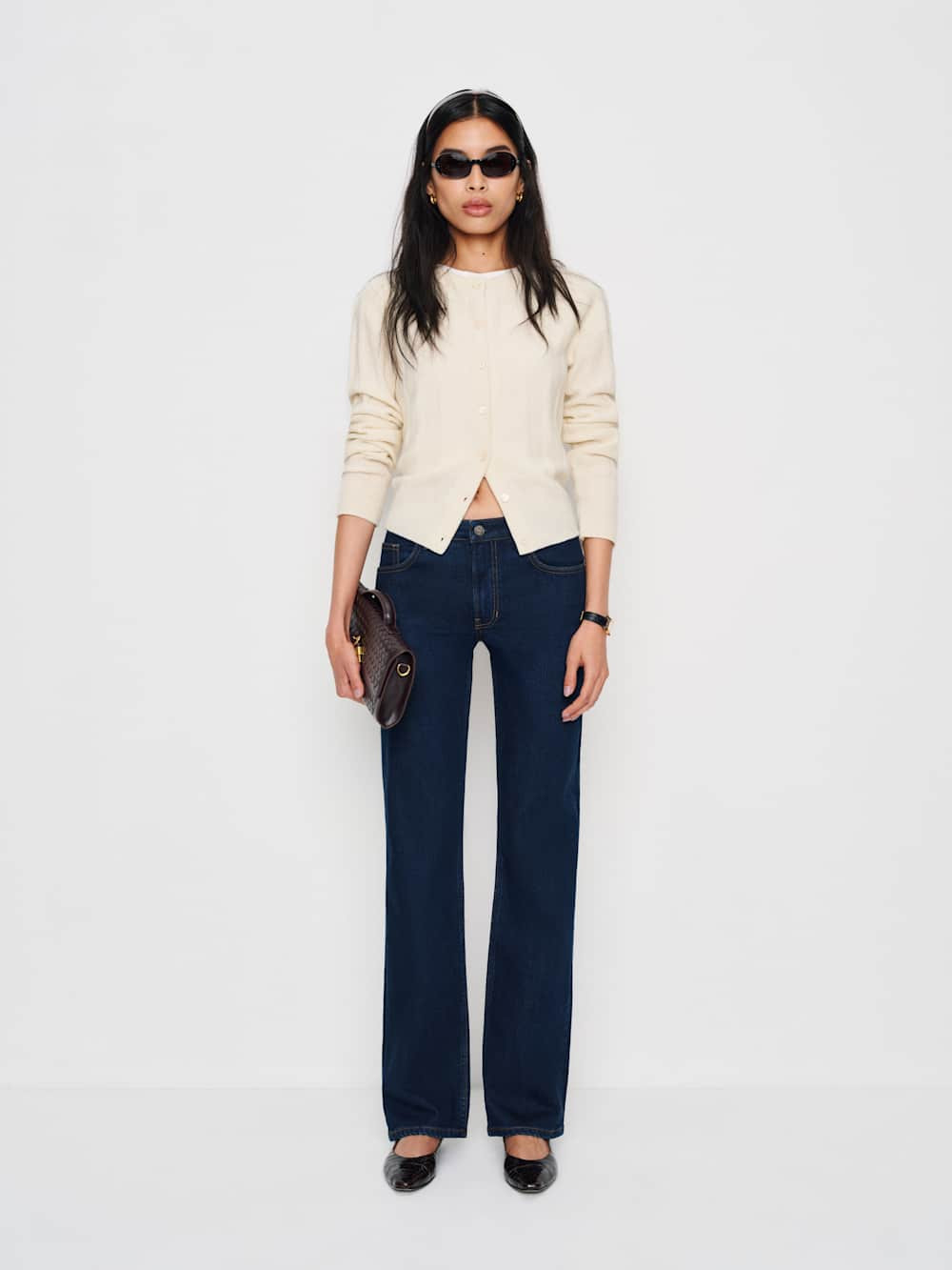 Elton Mid Rise Super Stretch Straight Jeans | Reformation (Global)