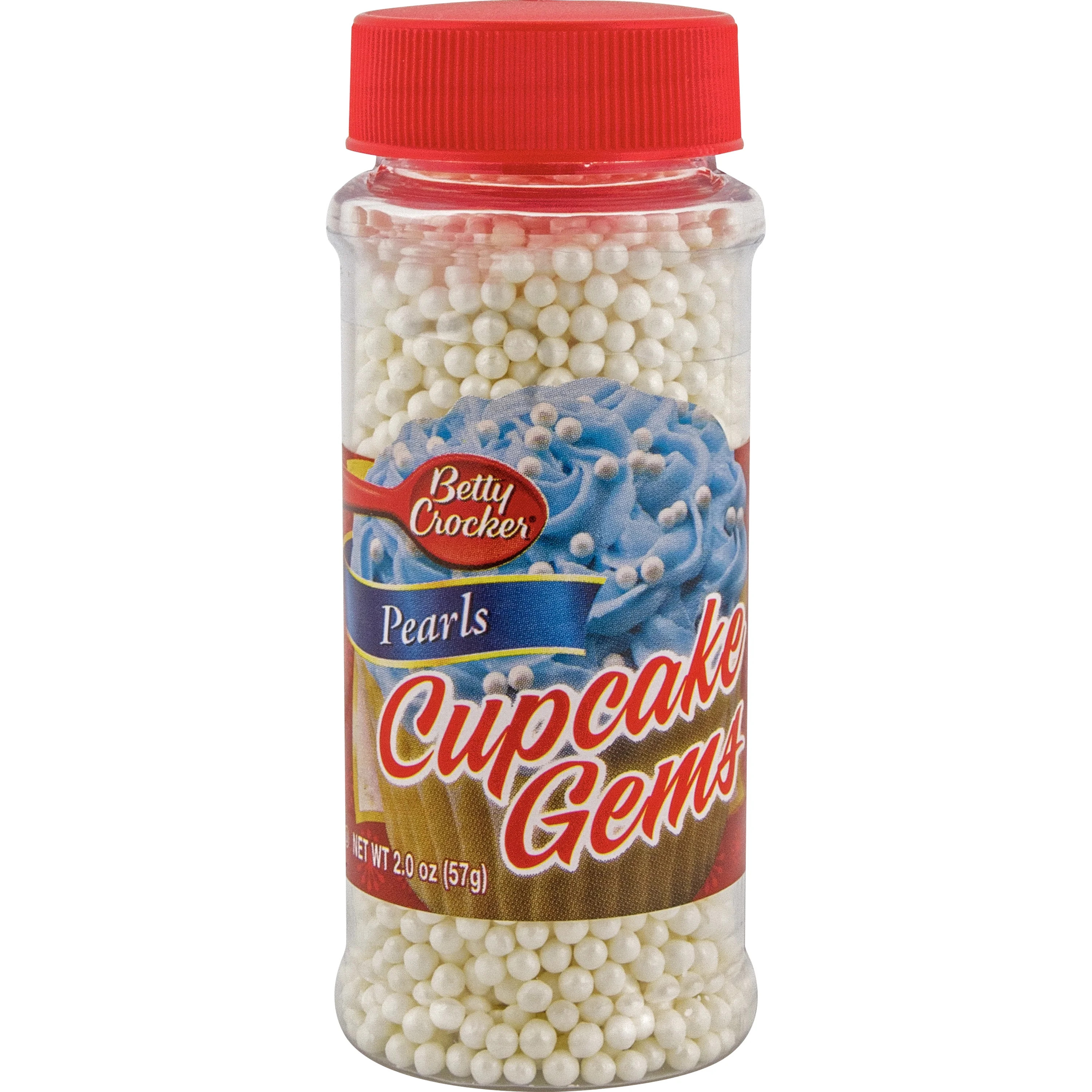 Betty Crocker Cupcake Gem - Pearls White - 2 oz - Walmart.com | Walmart (US)