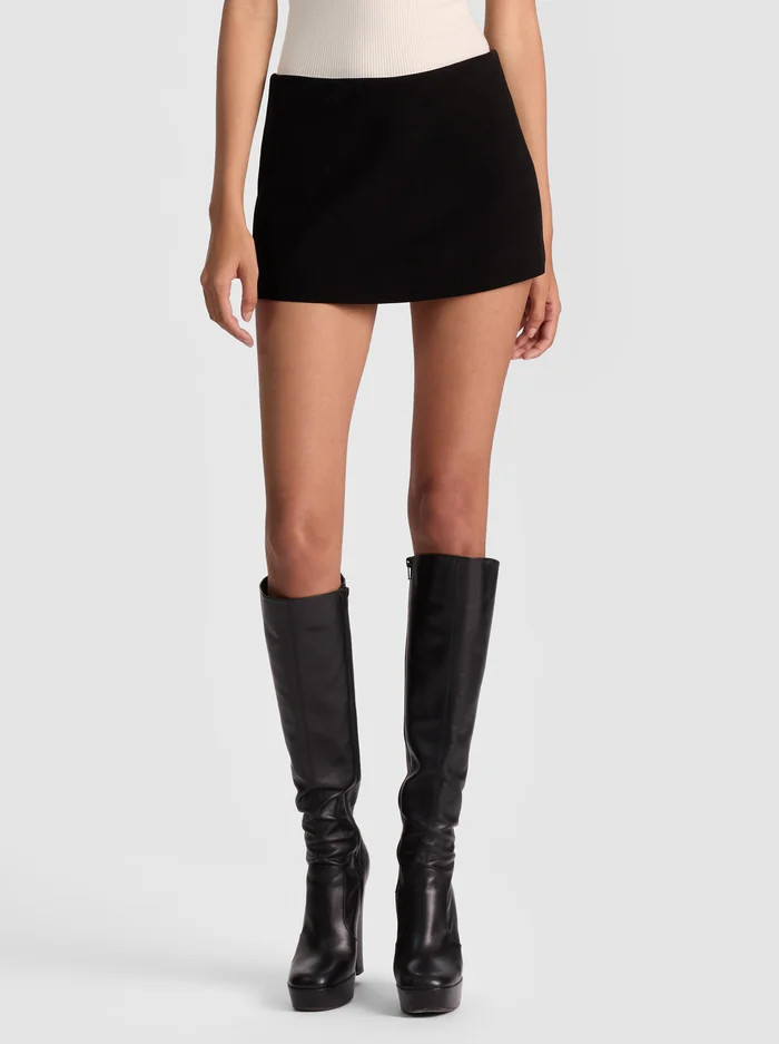 MACE SUEDE MINI SKORT | Alice + Olivia