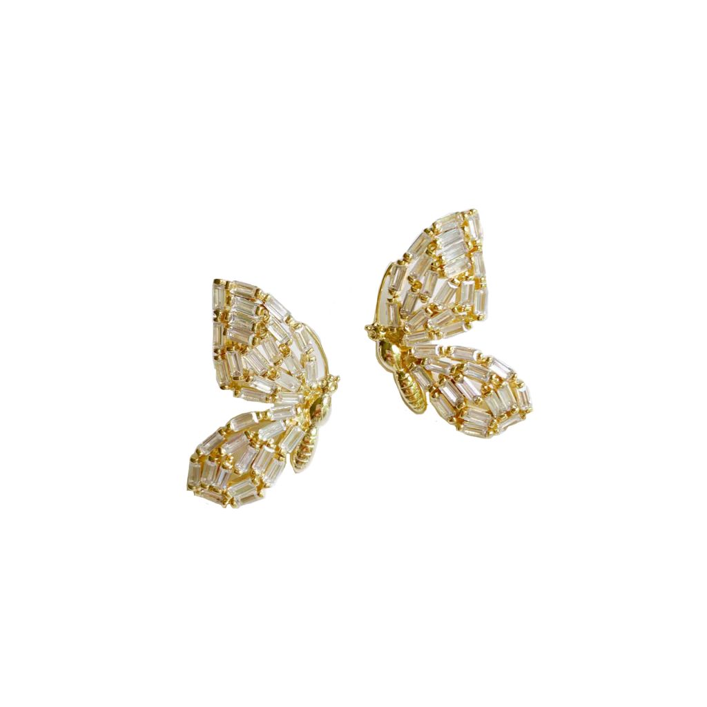 garden butterfly studs | Nicola Bathie Jewelry