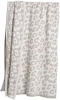 Barefoot Dreams CozyChic Barefoot in The Wild Throw One Size,Leopard/Stone/Cream,CozyChic BITW Ad... | Amazon (US)