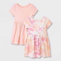 Toddler Girls' 2pk Tie-Dye Dress - Cat & Jack™ Pink | Target