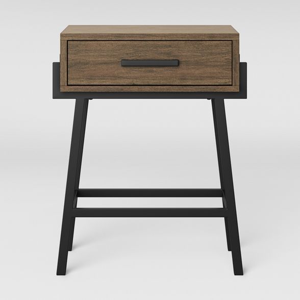 Corinna Angle Leg Side Table Wood - Threshold™ | Target