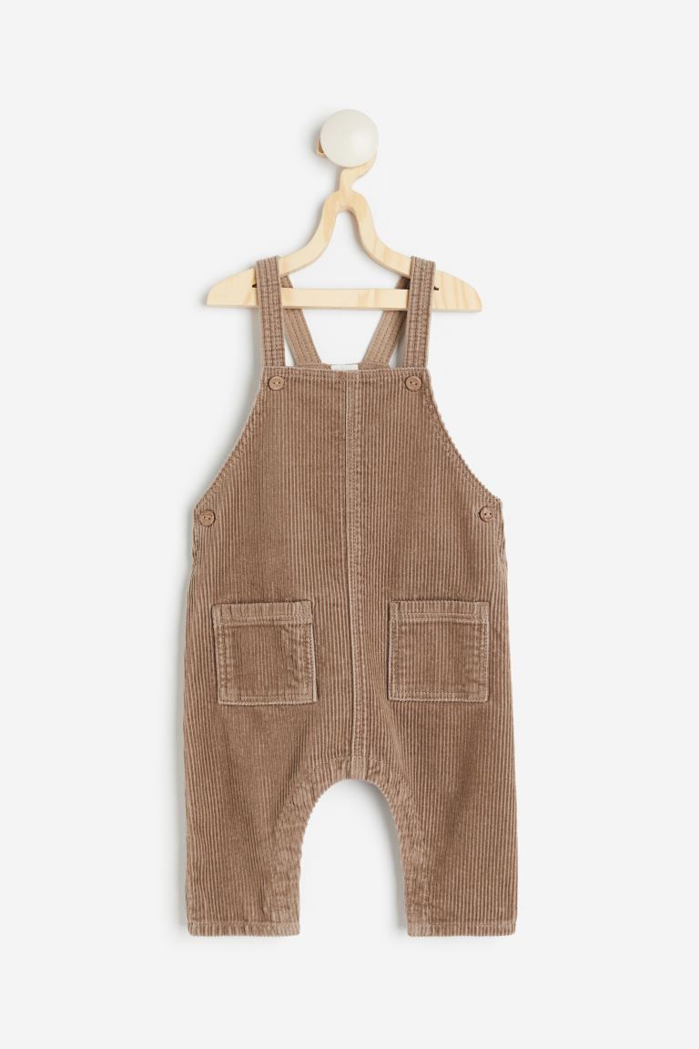 Corduroy Overalls - Light taupe - Kids | H&M US | H&M (US + CA)