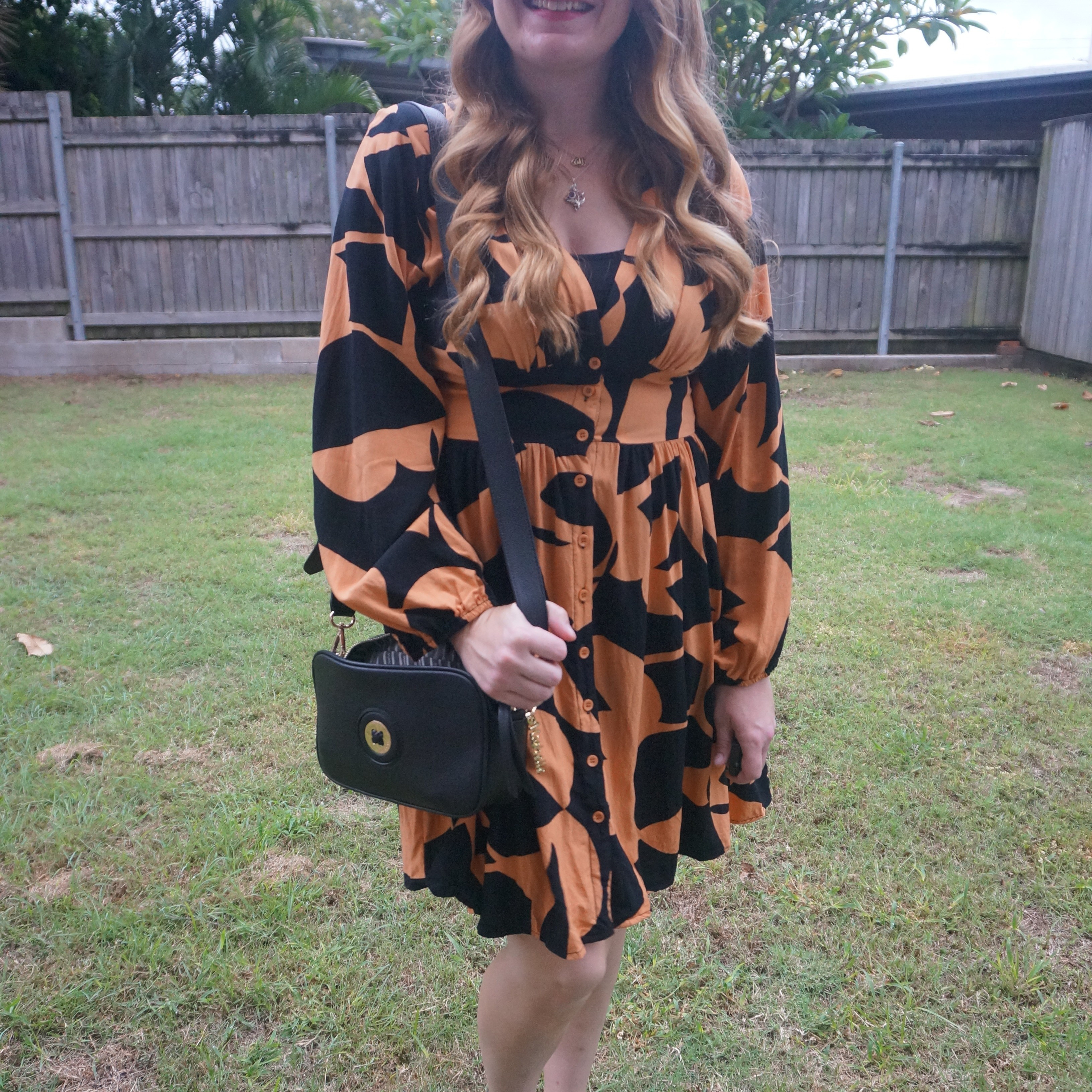 Orange and black printed Salty Crush dress with Mimco Mim-mazing crossbody bag 🖤

#LTKbag #LTKautumn #LTKaustralia