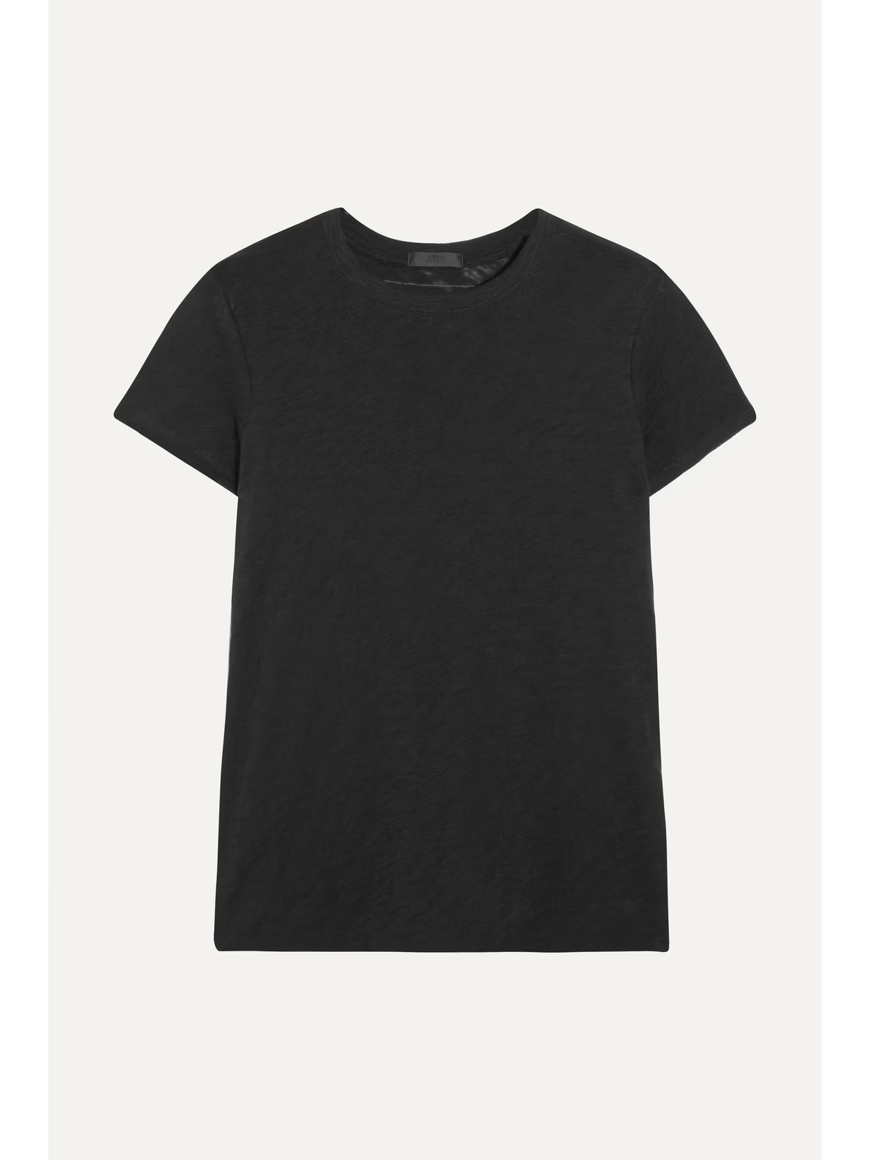 ATM Anthony Thomas Melillo - Schoolboy Slub Cotton-jersey T-shirt - Black | NET-A-PORTER (US)
