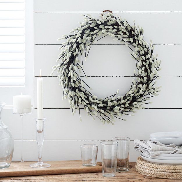 Pussy Willow Wreath | The White Company (UK)