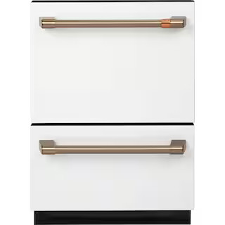 Cafe 24 in. Matte White Double Drawer Dishwasher CDD420P4TW2 - The Home Depot | The Home Depot