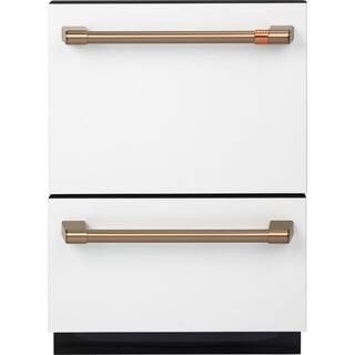 24 in. Matte White Double Drawer Dishwasher | The Home Depot