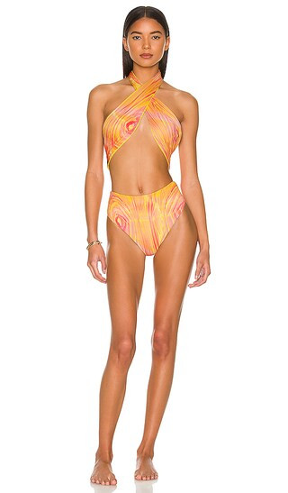 x REVOLVE Dorothy Plisse One Piece in Motion Plisse Artwork | Revolve Clothing (Global)