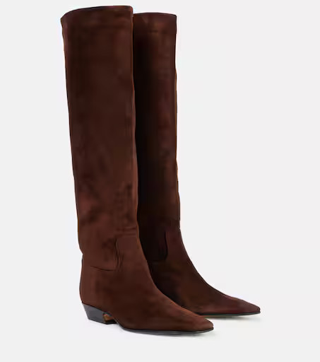 Suede knee-high boots | Mytheresa (US/CA)