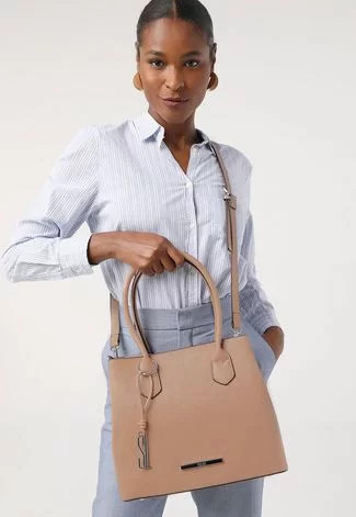 Bolsa Santa Lolla Tag Bege | Dafiti (BR)