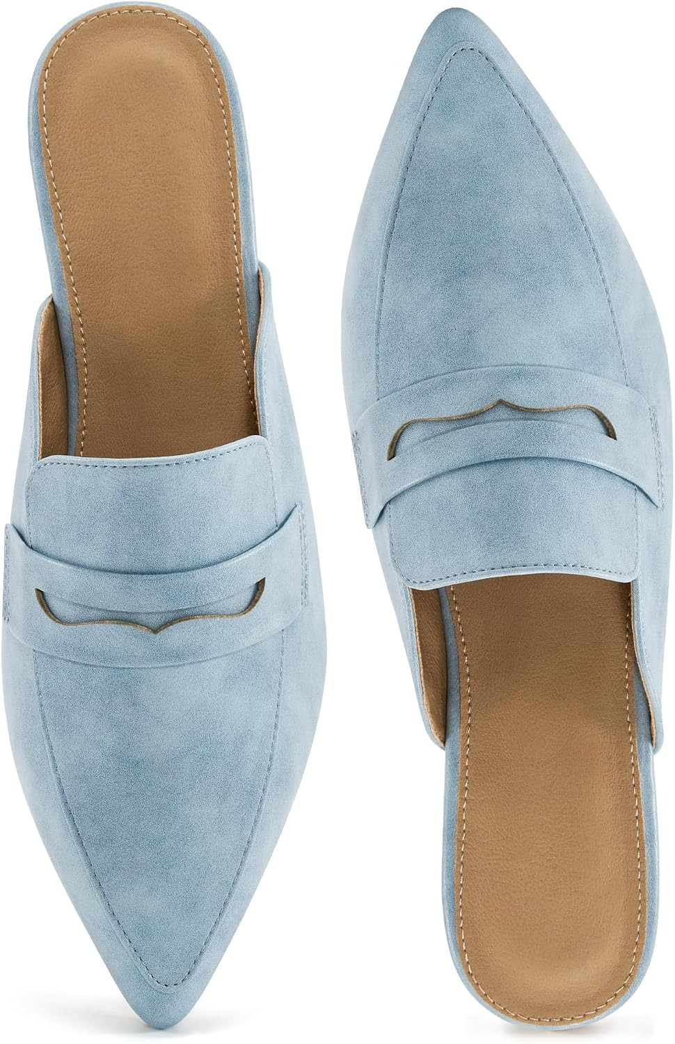 Alicegana Women's Pointed Toe Mules - Comfort Dressy Business Casual Shoes | Amazon (US)