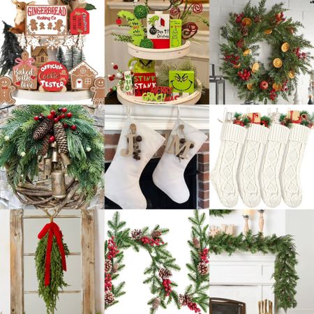 Walmart Christmas decor is amazing again this year from garland, Christmas tray decor, wreaths, stockings and more. Lots of great finds my faves are these realistic cypress garlands and the knit stockings so many great deals 

#christmasgarland #walmart #walmarthome #walmartchristmas #mytexashouseholidaycollection #wreaths #garland #stockings #traydecor #grinch   

#LTKSeasonal #LTKhome #LTKHoliday