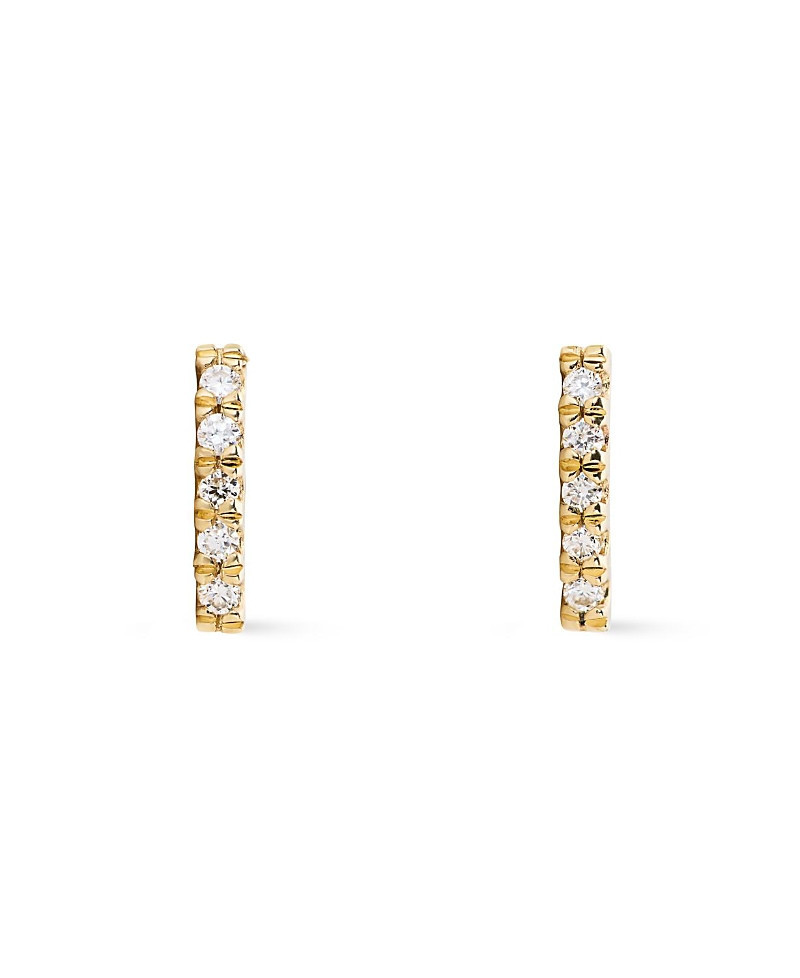 Ana Luisa Gold Pave Lab-Grown Diamond Bar Stud Earrings | Bloomingdale's (US)