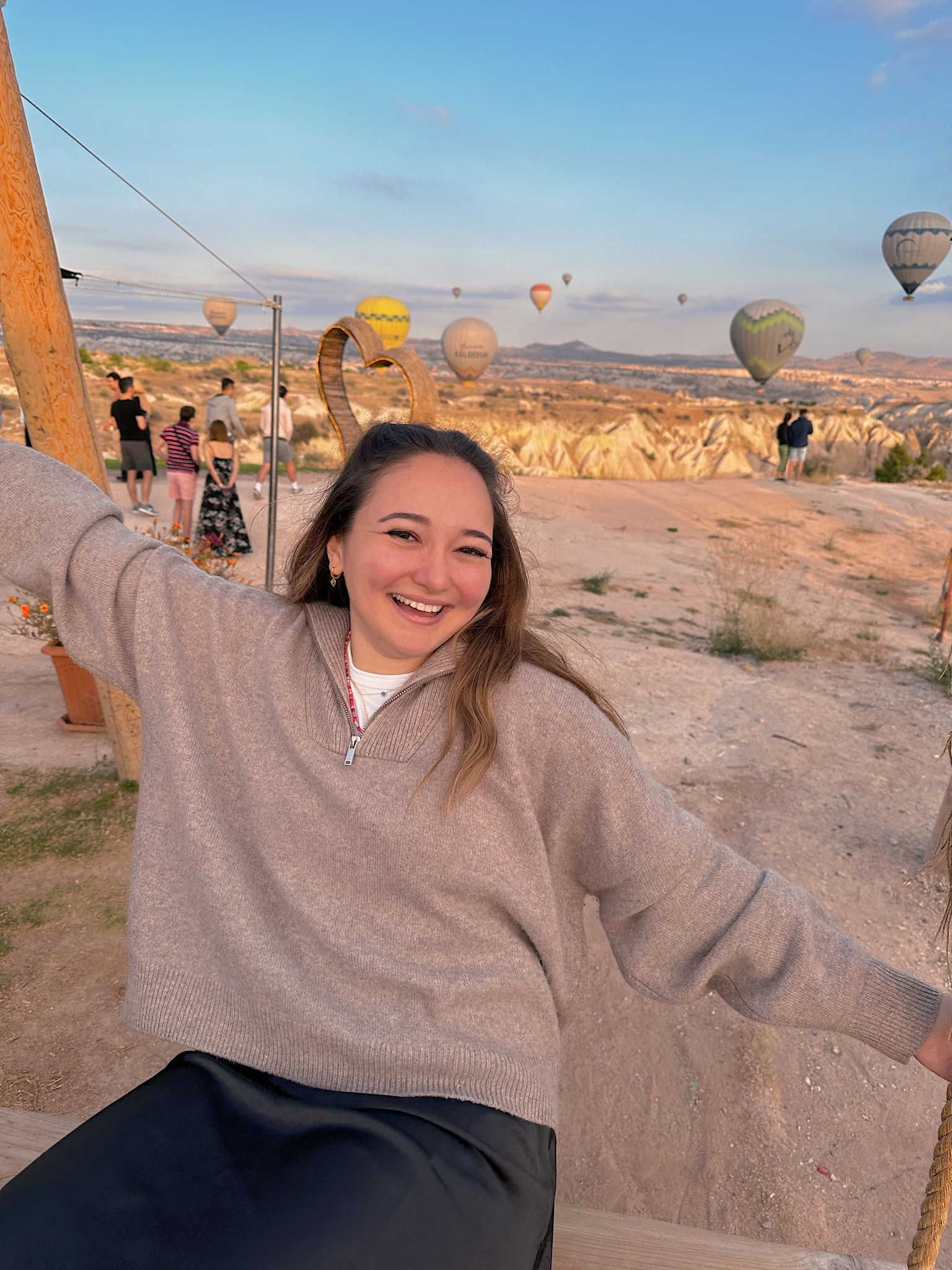 cappadocia fit 🫶🏼 cashmere is my absolute favorite! paired with silk skirt and a basic white tee 🤍

#LTKFind #LTKSeasonal #LTKtravel