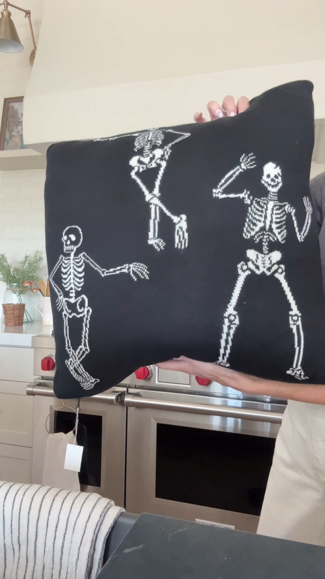 Knit friendly skeleton throw pillow @elementsbyremedy

#LTKSeasonal #LTKHome