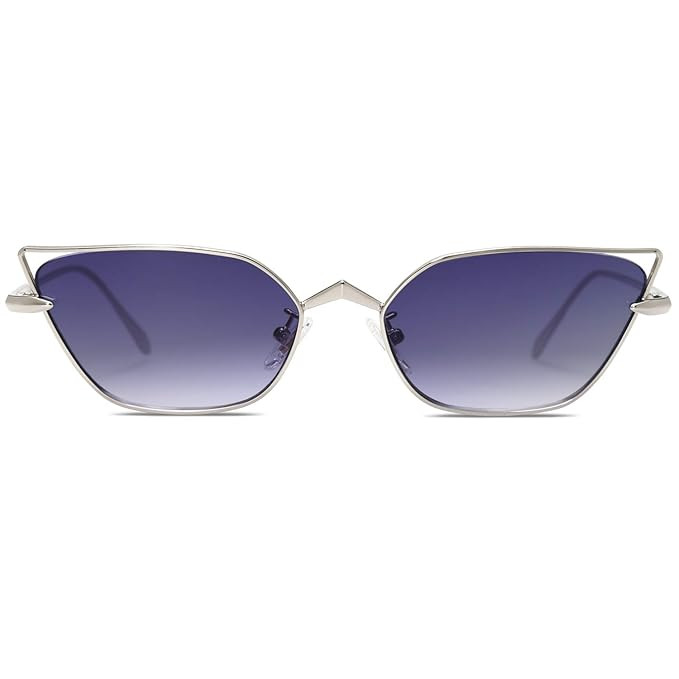 SOJOS Small Cateye Sunglasses Fox Idea Designer Sunnies Fire SJ1127 | Amazon (US)