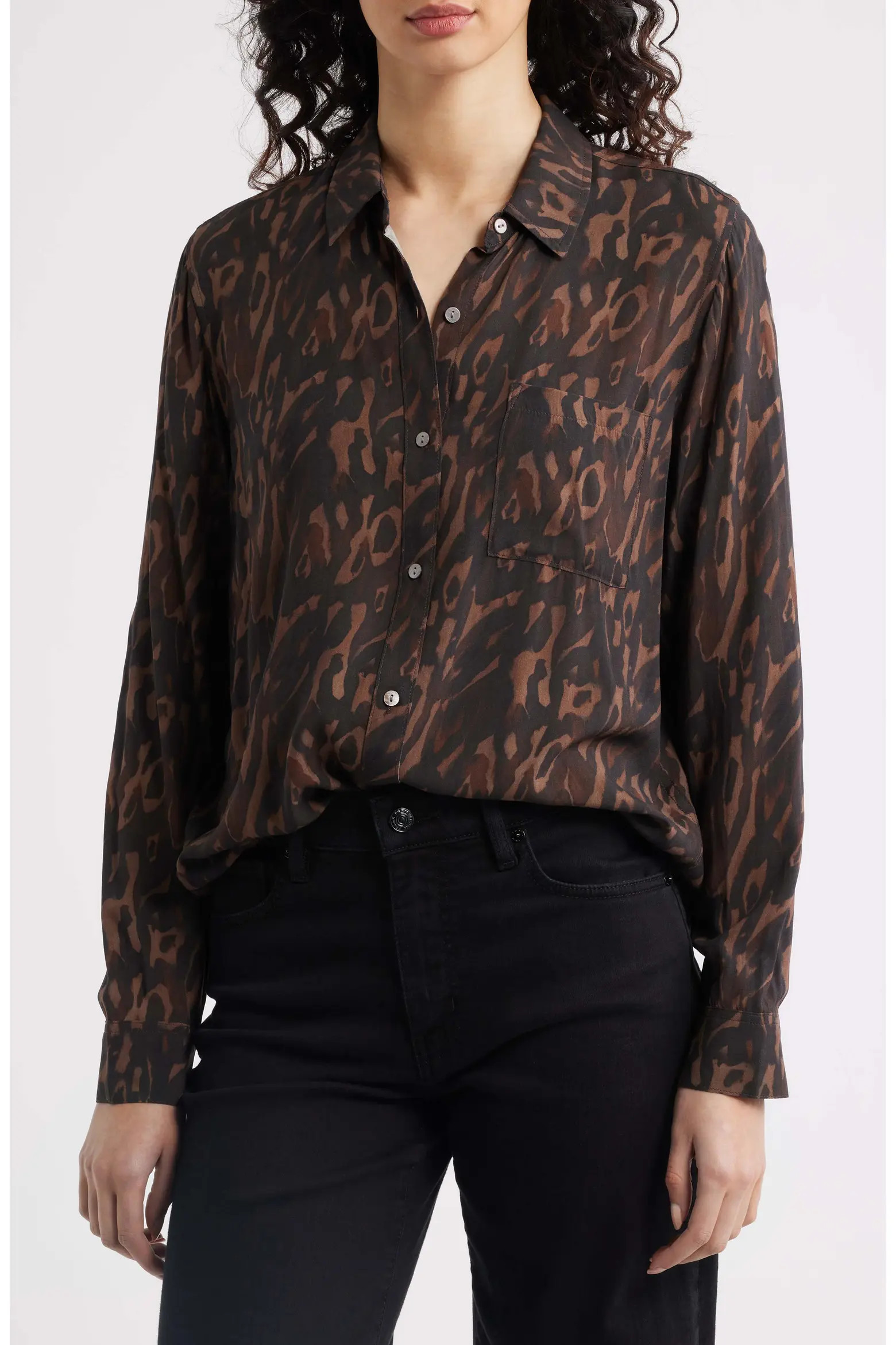 Josephine Leopard Print Button-Up Shirt (Women) | Nordstrom | Nordstrom