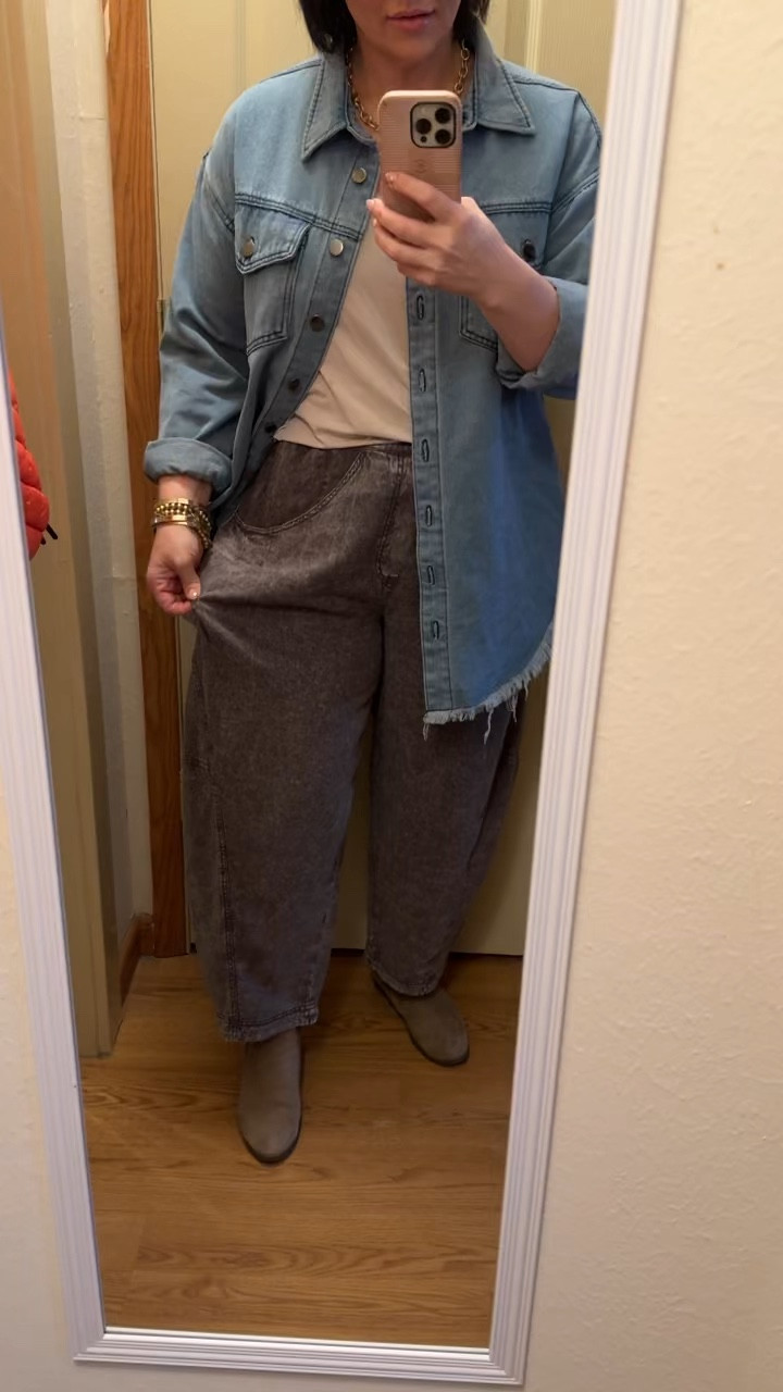 Free People Barrel pants! LIVE this boho look!

#LTKover40 #LTKmidsize #LTKhome