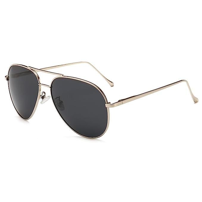 SUNGAIT Women's Lightweight Oversized Aviator sunglasses - Mirrored Polarized Lens | Amazon (US)