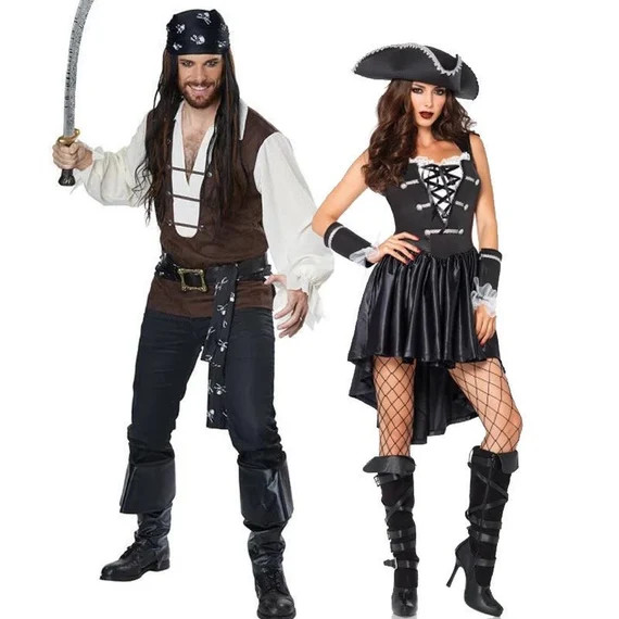 Halloween Couple Costume Halloween Costume Caribbean Pirates - Etsy | Etsy (US)