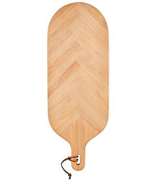 Mud Pie Large Herringbone Beech Wood Paddle Board - Beige/Khaki | Dillard's