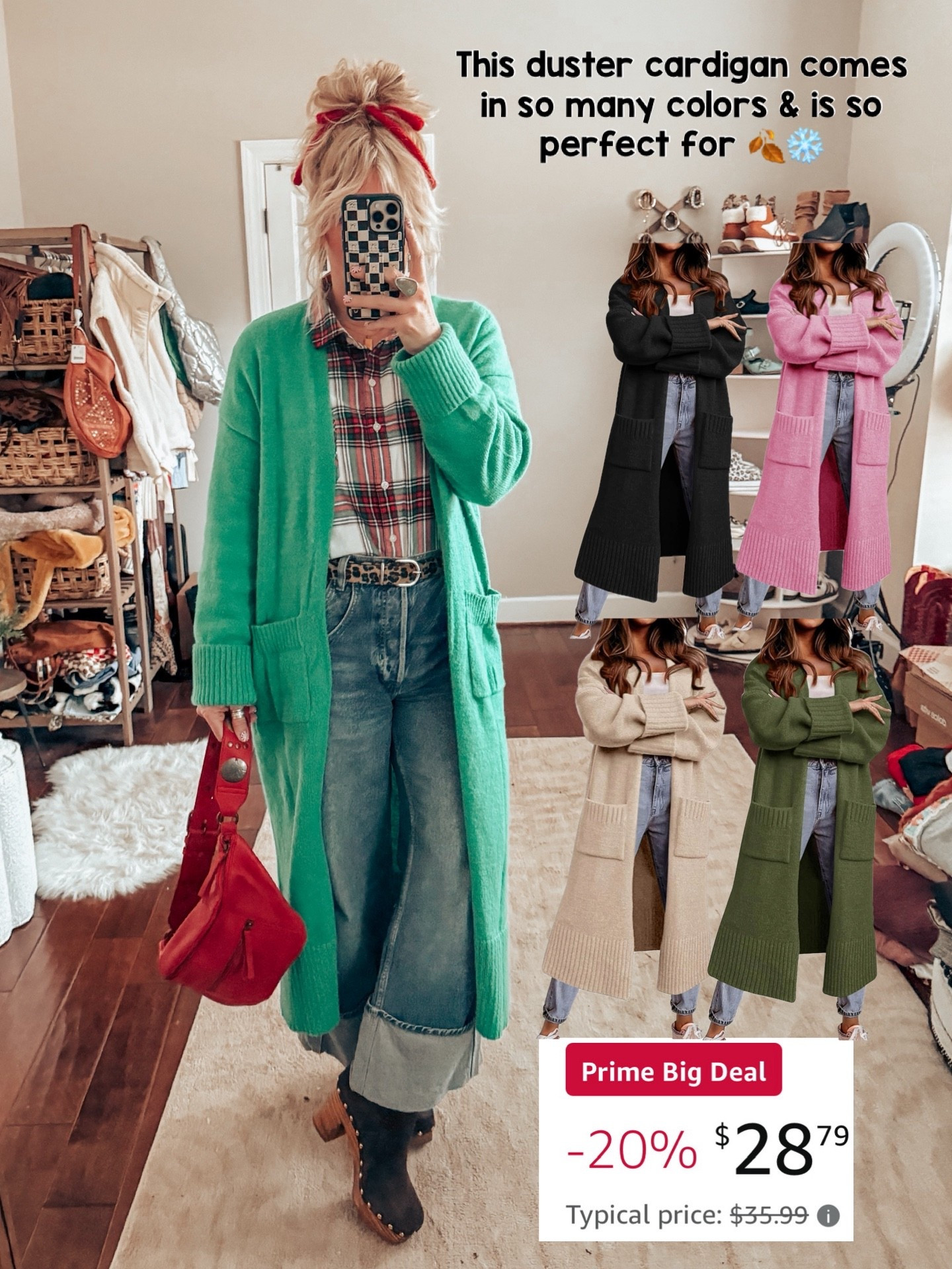 Love this duster cardigan! The prettiest colors too!! Green is not in the prime deals but I had to share because it does come in other great colors! 👏🏼
I’m in a size medium. 


#LTKSaleAlert #LTKFindsUnder50 #LTKStyleTip