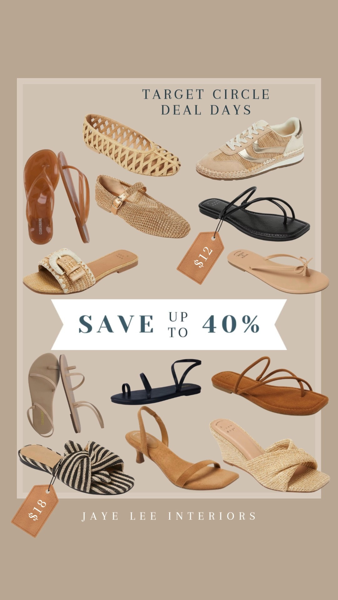 Last day to save on shoes during Target Circle Big Deal Days! Target Shoe Edit... #wovenflats #balletflats #targetshoes #springshoes #summersandals #summershoes #summeroutfits #womensshoes #targetnewarrivals #designerlookforless #jleeinteriors #LTKootd 

 #LTKSeasonal #LTKOver40 #LTKSaleAlert