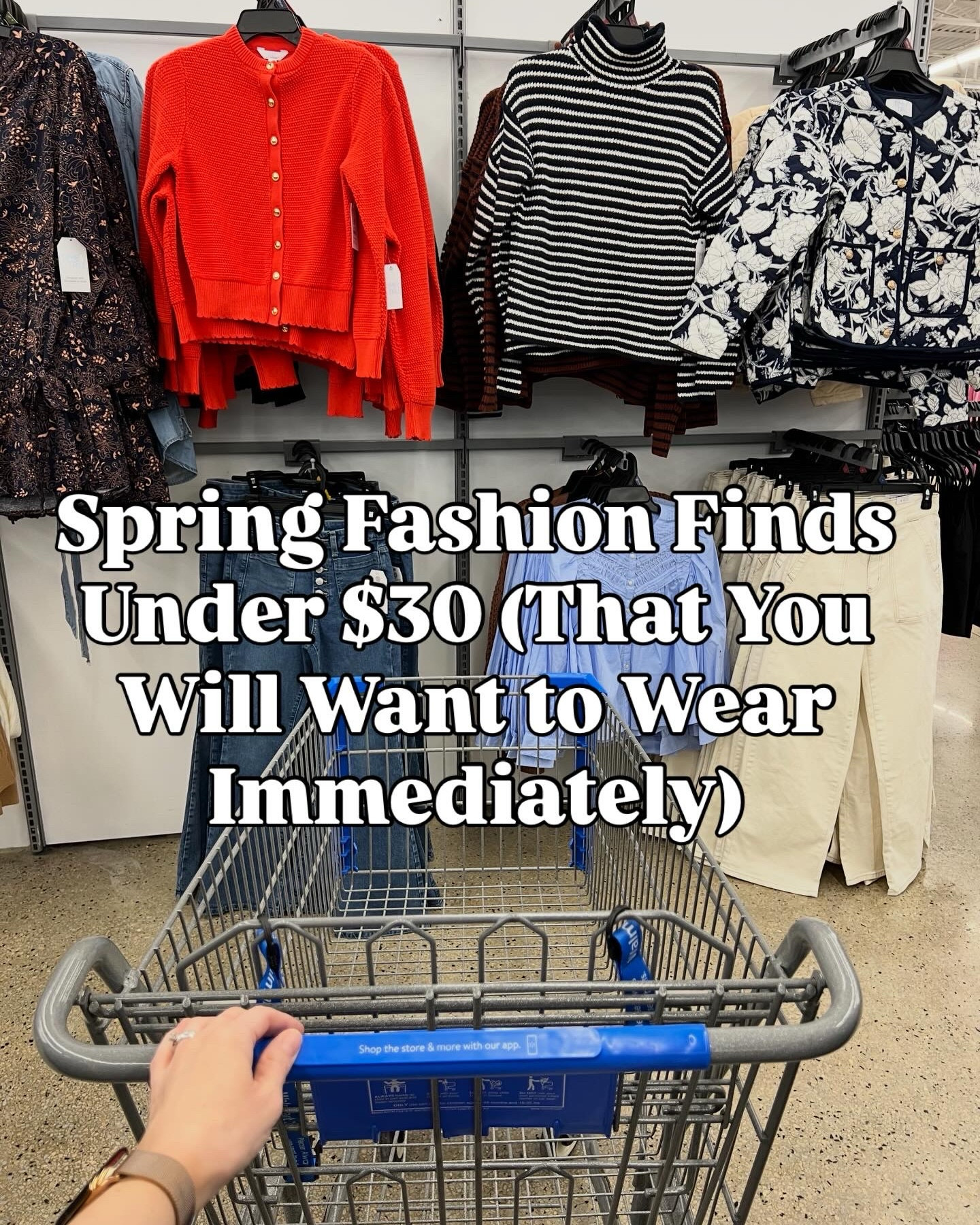 Walmart is rolling out their spring styles and I’m here for it! I grabbed the denim jacket in a size medium. #walmartfinds 