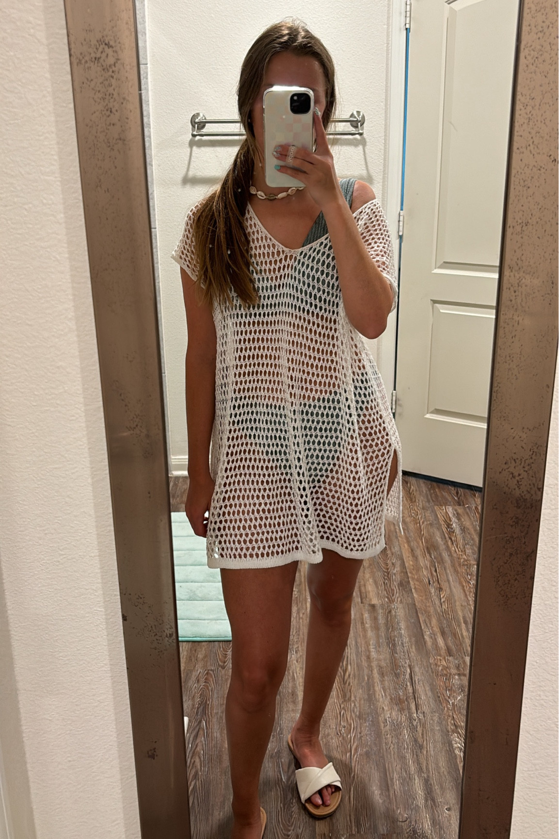 Pool Day Style

Swimsuit  high waisted bikini  swimsuit cover up  sandals  pool style  summer style  pearl earrings  shell necklace  beachy jewelry

#LTKSeasonal #LTKSwim