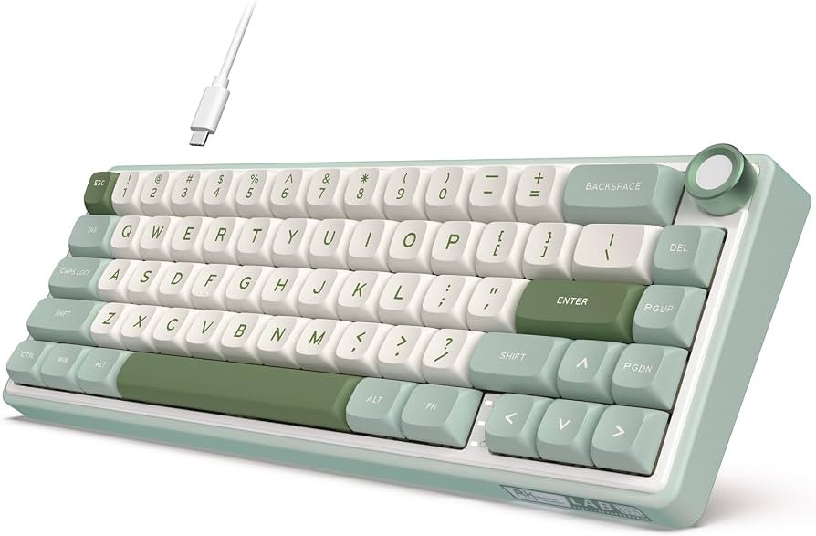 RK ROYAL KLUDGE R65 Wired Mechanical Keyboard with Volume Knob, 60% Percent RGB Backlit Gasket Mo... | Amazon (US)