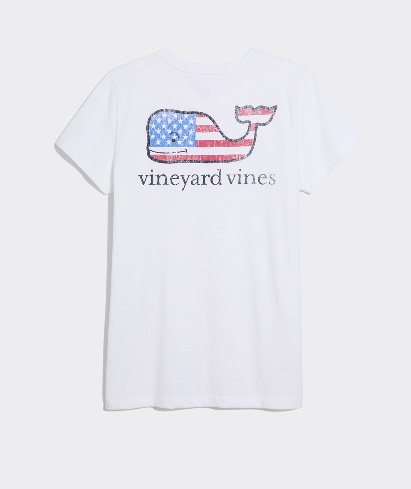 Women's Flag Whale Short-Sleeve Pocket Tee | vineyard vines