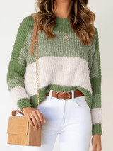 'Tearra' Gradient Colorblock Sweater (2 Colors) | Goodnight Macaroon