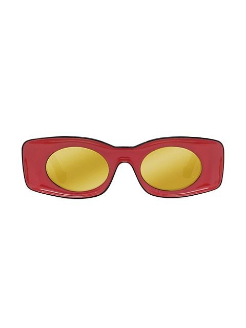 Paula's Ibiza 49MM Rectangular Sunglasses | Saks Fifth Avenue